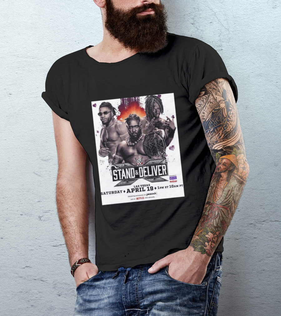 Trick Williams Jevon Evans WWE Stand And Deliver Las Vegas April 19 2025 Event T-Shirt