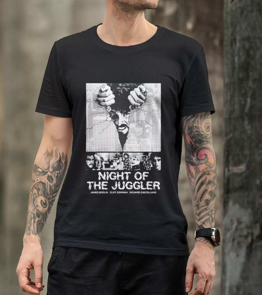 Night Of The Juggler James Brolin Cliff Gorman Richard Castellano Hands Cityscape T-Shirt