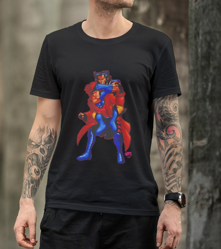 Gambit Remy LeBeau Wolverine Logan X Men Marvel Heroes T-Shirt