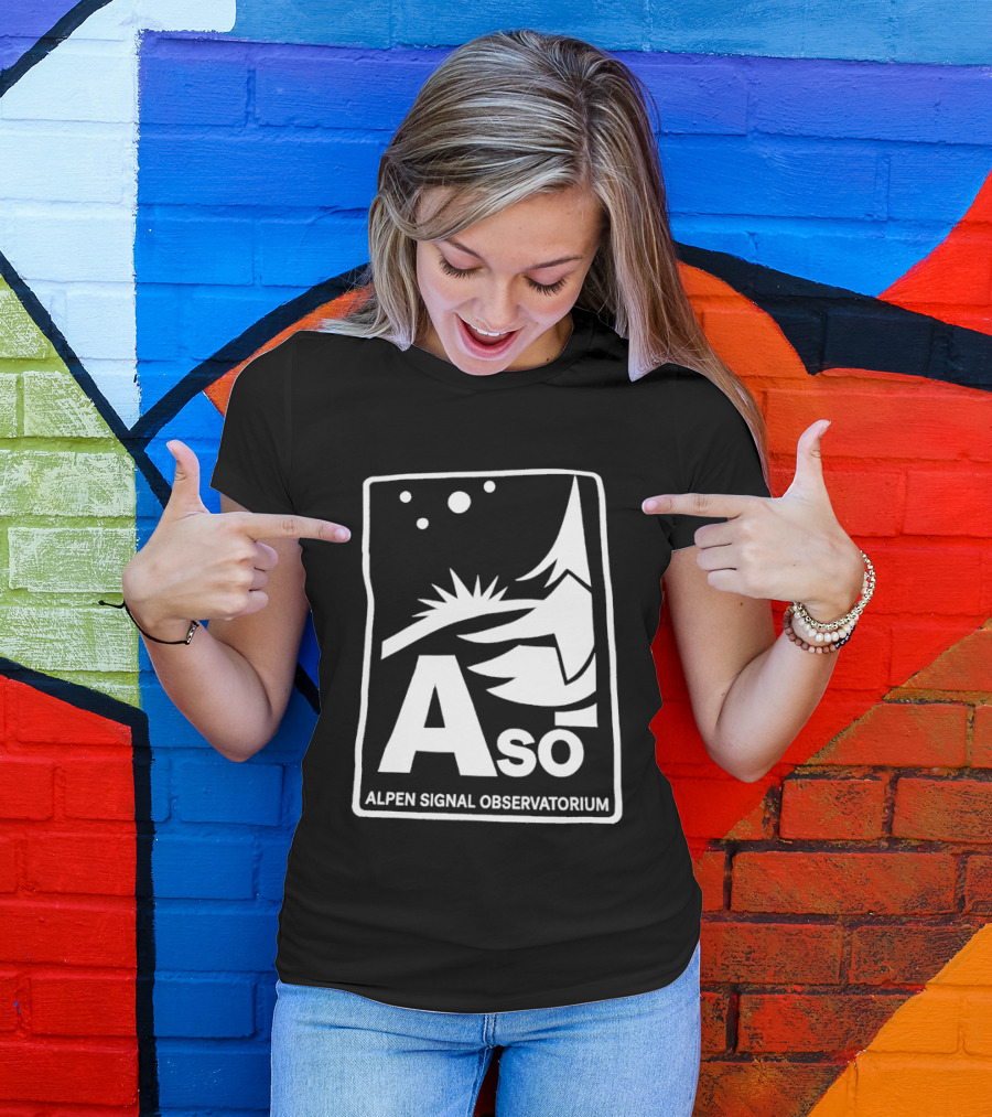 Aso Alpen Signal Observatorium Night Sky T-Shirt