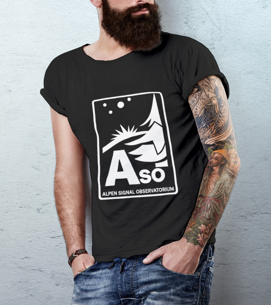 Aso Alpen Signal Observatorium Night Sky T-Shirt