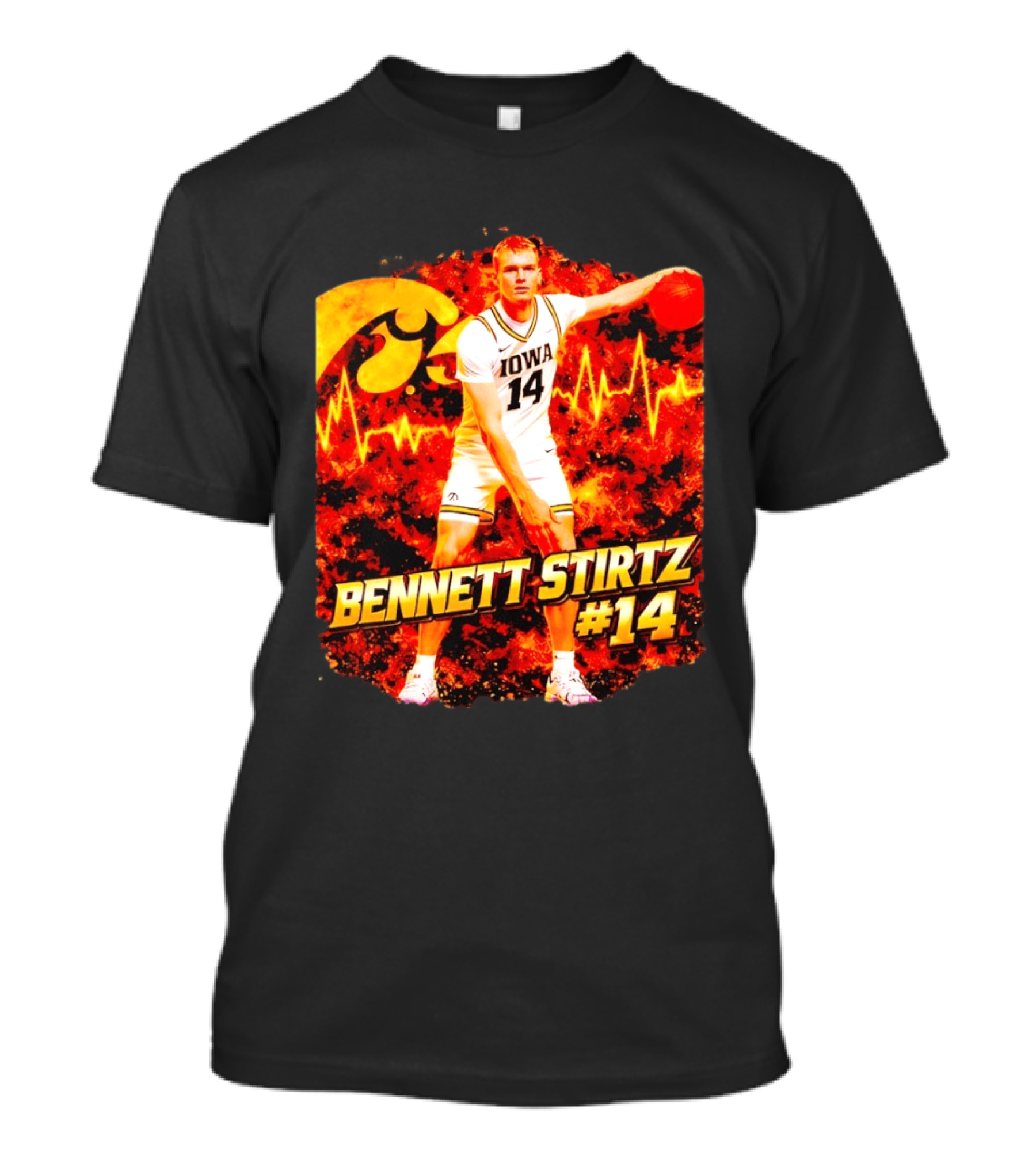 Bennett Stirtz #14 Iowa Basketball Hawkeye Energy Dynamic Performance T-Shirt