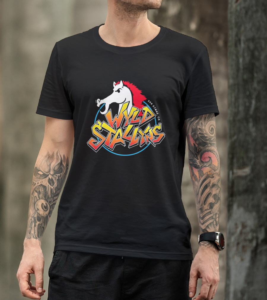Wyld Stallyns Horse Emblem San Dimas CA T-Shirt