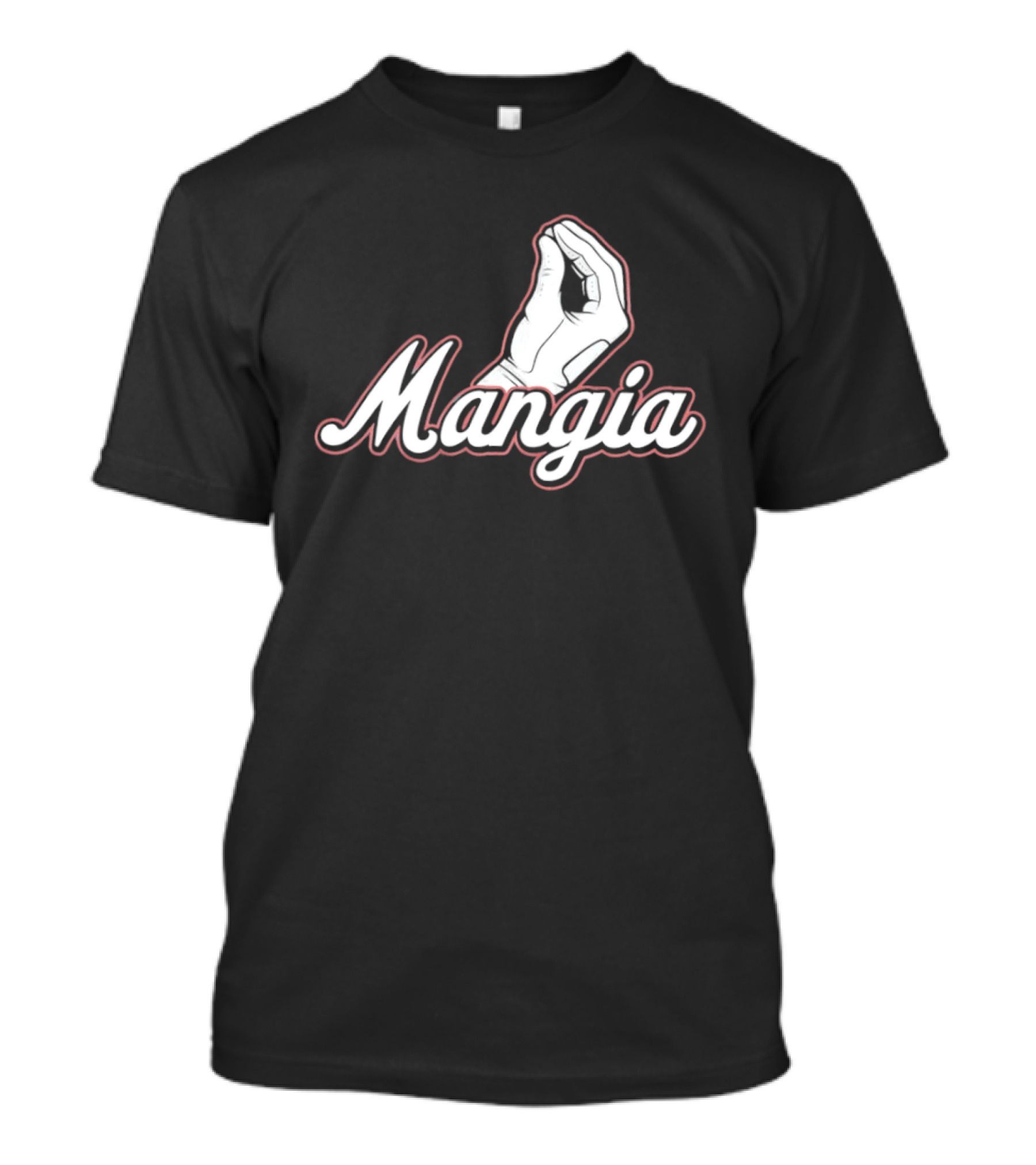 Mangia Italian Hand Gesture Classic Baseball T-Shirt