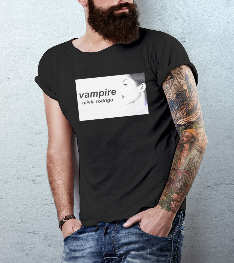 Vampire Olivia Rodrigo Pop Rock Side Profile T-Shirt