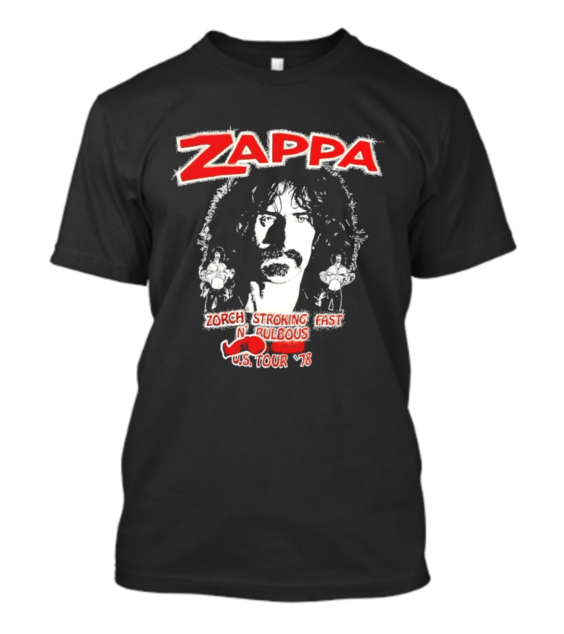 Zappa Zorch Stroking Fast N' Bulbous US Tour 78 T-Shirt