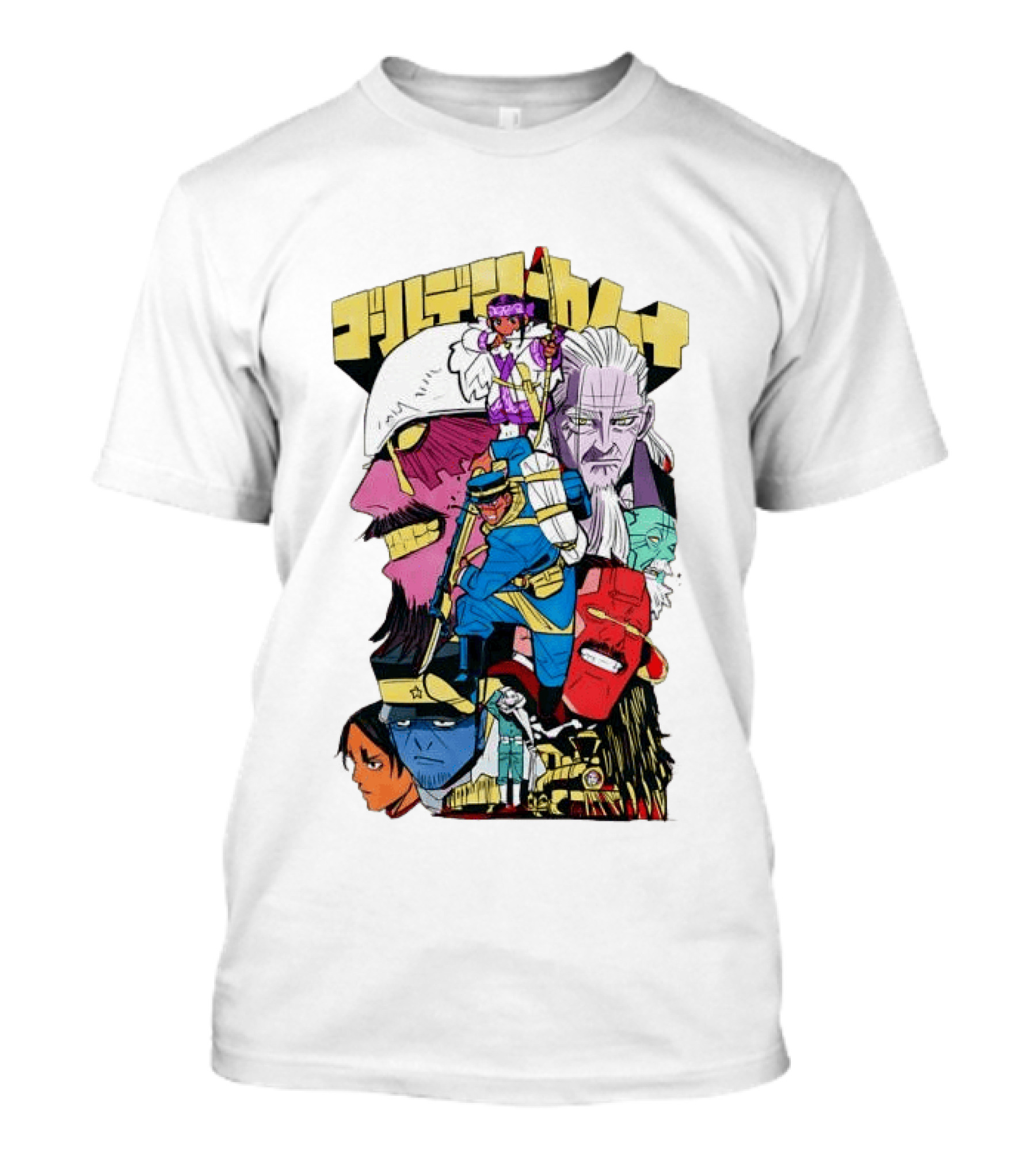 Golden Kamuy Manga Characters Collage T-Shirt