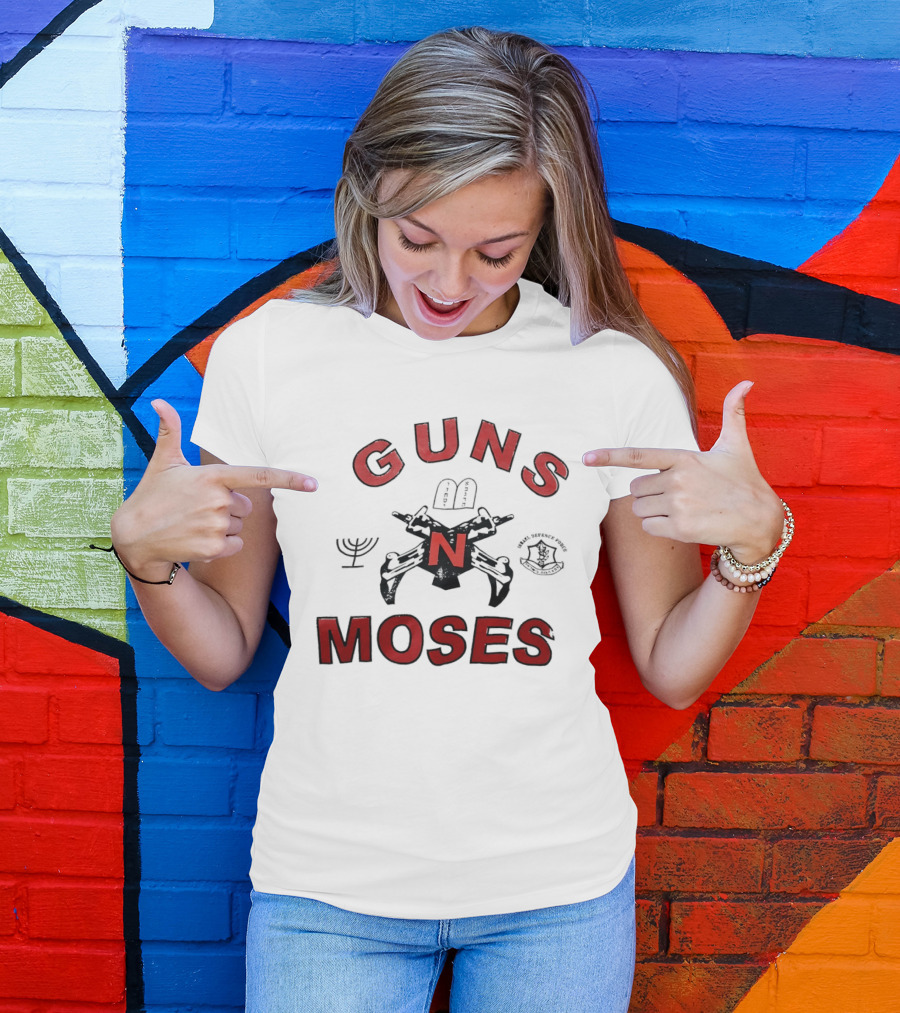 Guns N Moses Menorah Ten Commandments Guns N Roses Band T-Shirt