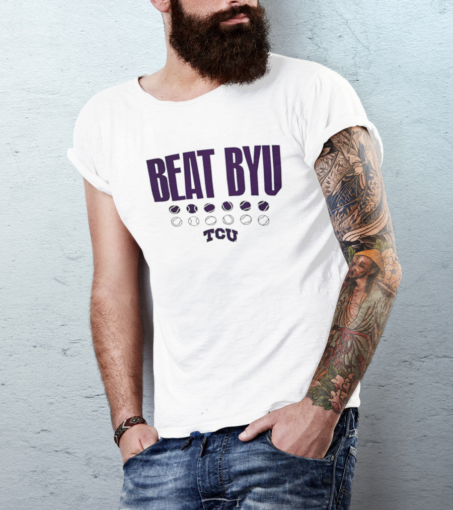 TCU Beat BYU Baseball Football Rivalry T-Shirt