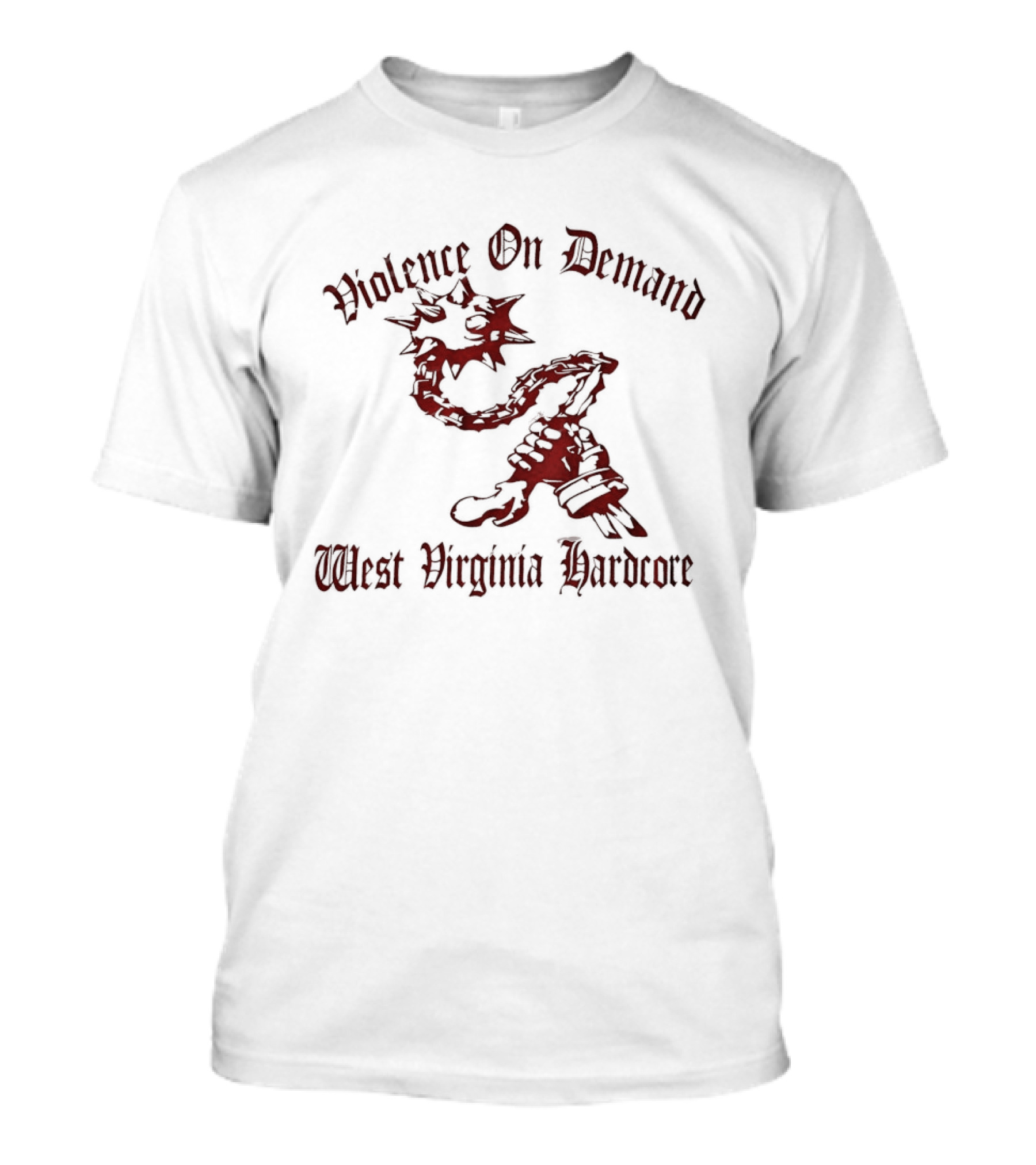 Violence On Demand West Virginia Hardcore Chain And Mace T-Shirt