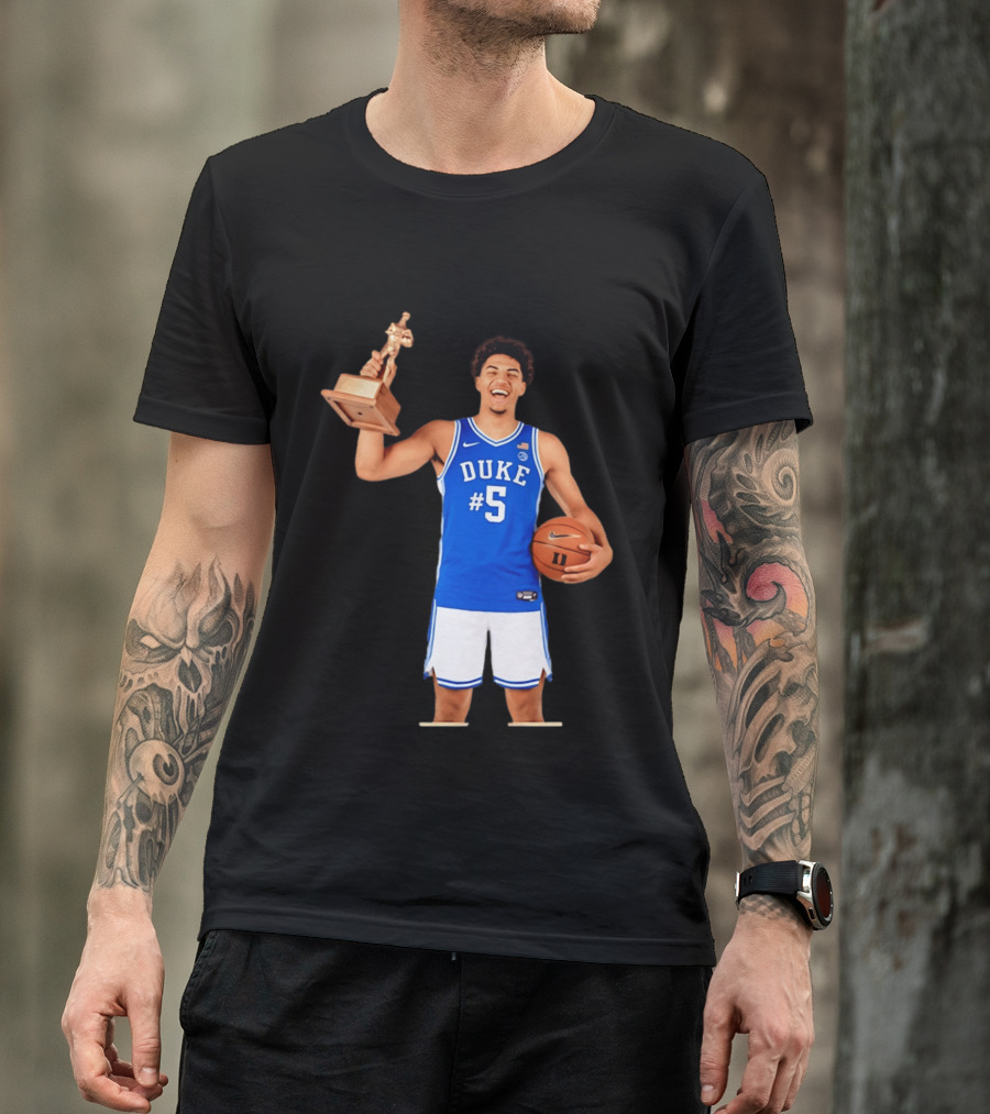 Duke Basketball #5 Cameron Boozer Naismith Men's College Player Of The Year 2026 T-Shirt