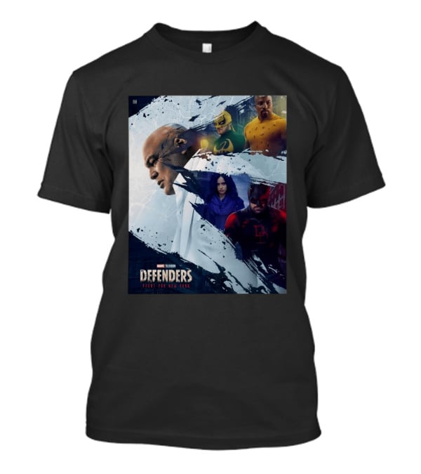 Marvel Television Defenders Fight For New York Heroes Assemble T-Shirt