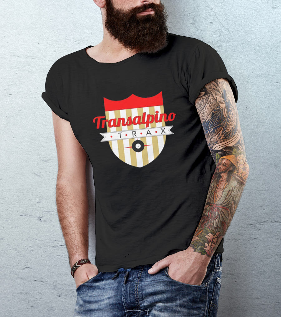 Transalpino Trax Shield Stripes And Record T-Shirt