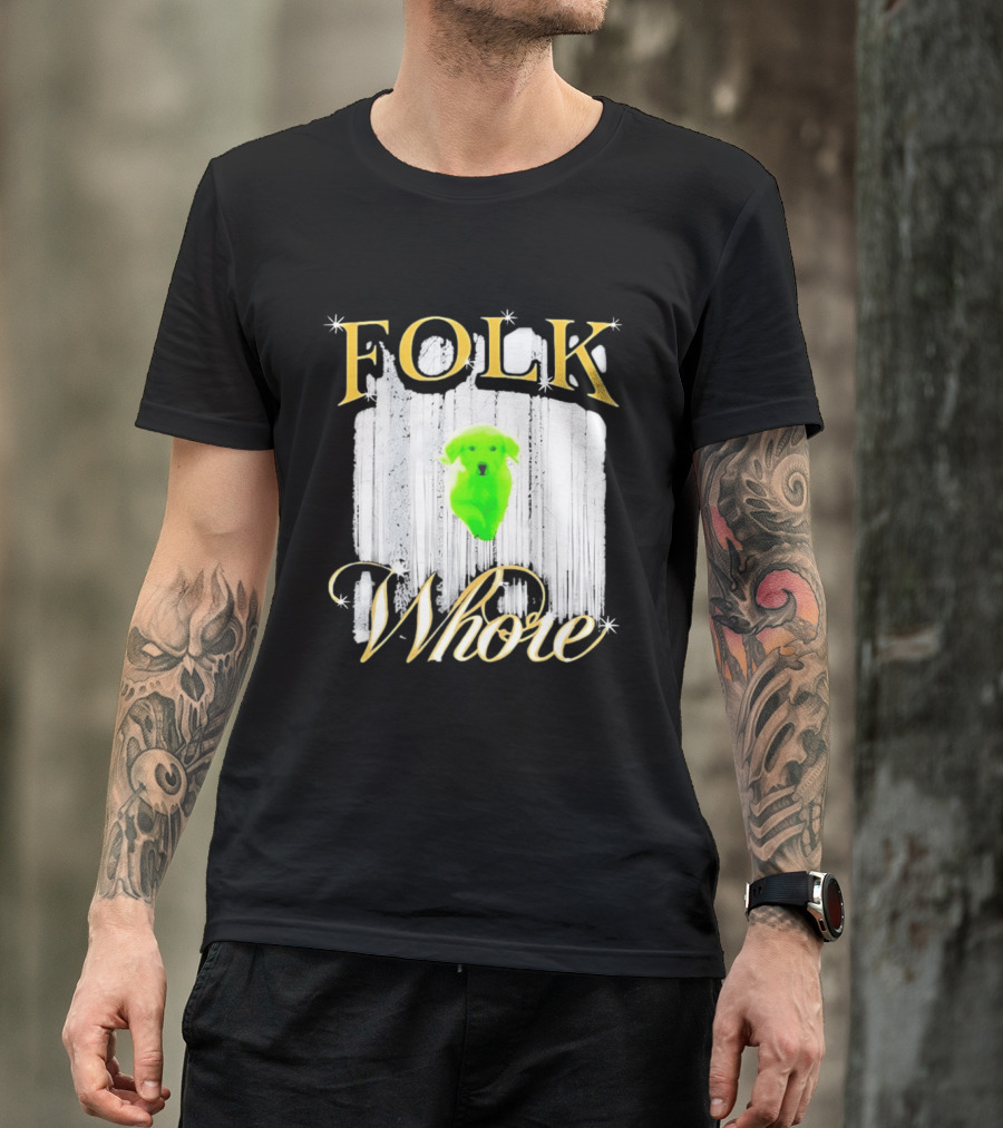 Green Dog Folk Whore T-Shirt