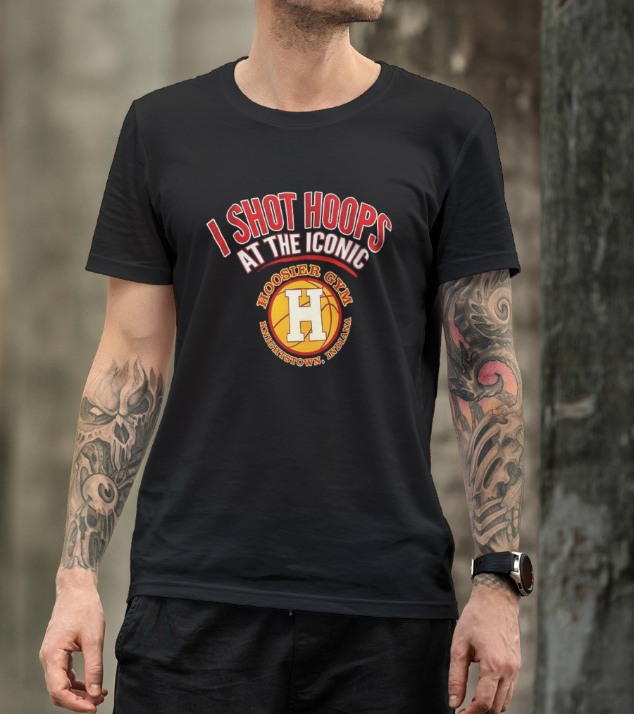 I Shot Hoops At The Iconic Hoosier Gym Knightstown Indiana T-Shirt