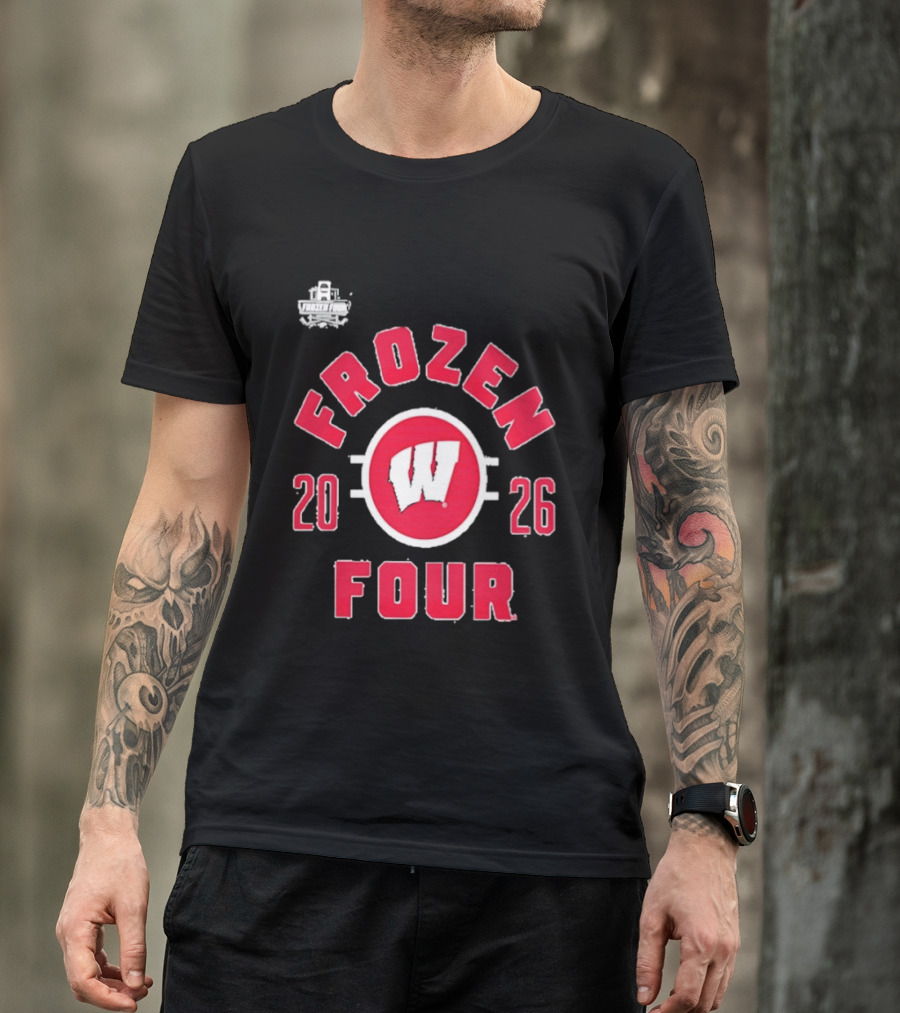 Wisconsin Badgers 2026 Frozen Four NCAA Men's Hockey Championship T-Shirt
