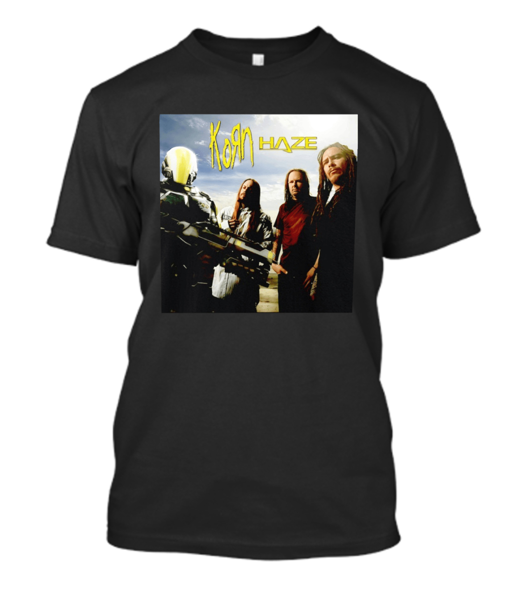 Korn Haze Band Members With Sci Fi Armor T-Shirt