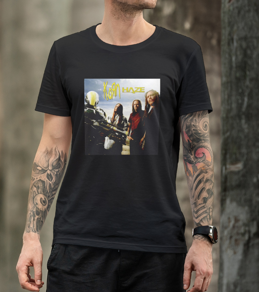 Korn Haze Band Members With Sci Fi Armor T-Shirt