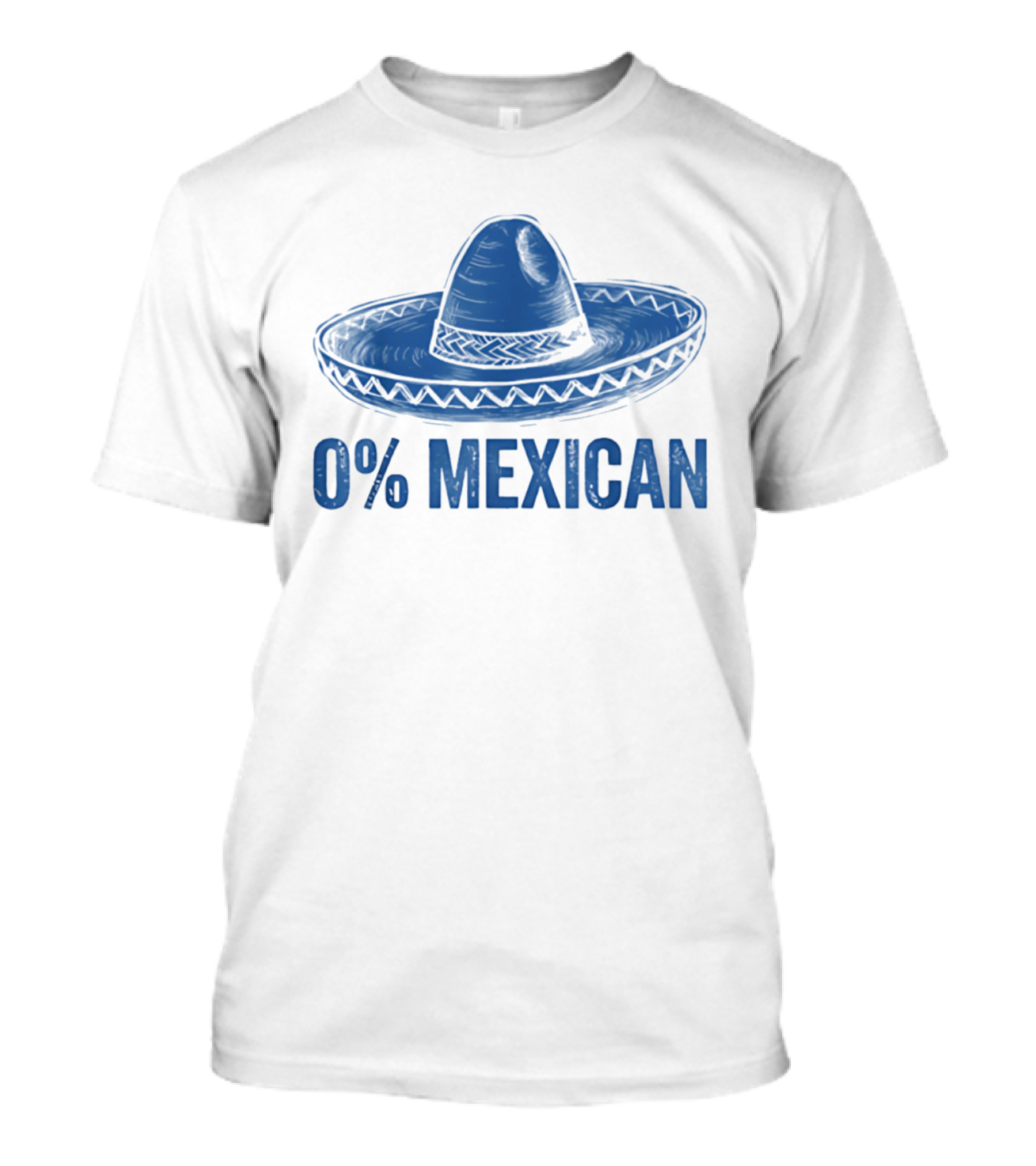 0% Mexican Sombrero Cinco De Mayo T-Shirt