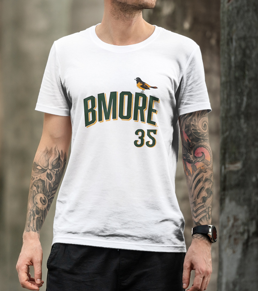 Baltimore Orioles Bmore 35 City Connect Bird T-Shirt