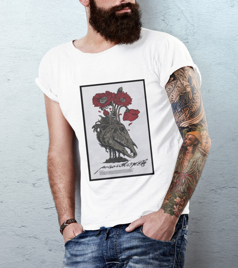 Poison The Well US 2026 Shows Skull Poppies T-Shirt