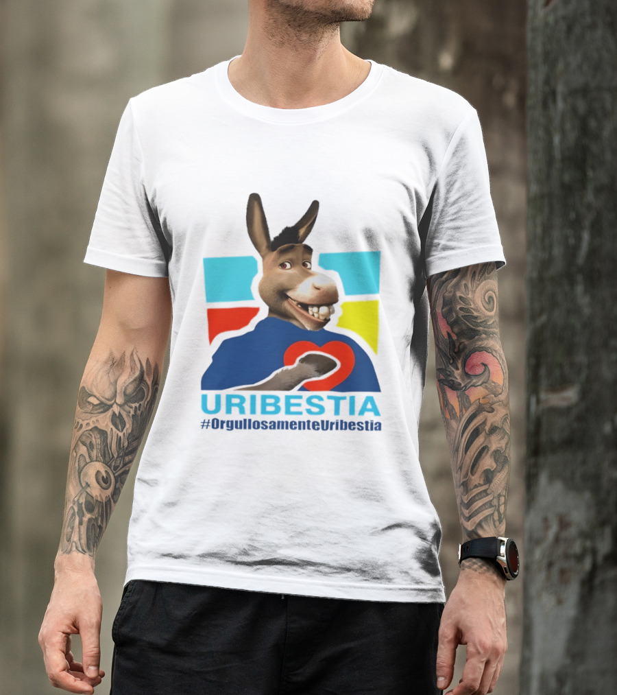 Donkey From Shrek Uribestia OrgullosamenteUribestia Hashtag T-Shirt