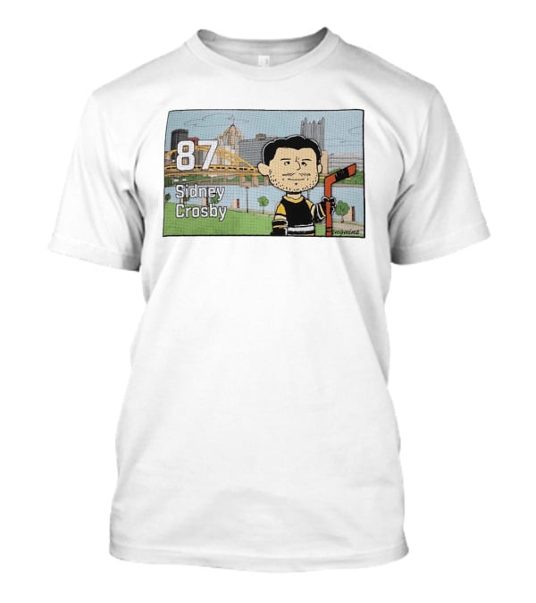 Sidney Crosby 87 Pittsburgh Penguins Hockey Peanuts Charlie Brown T-Shirt