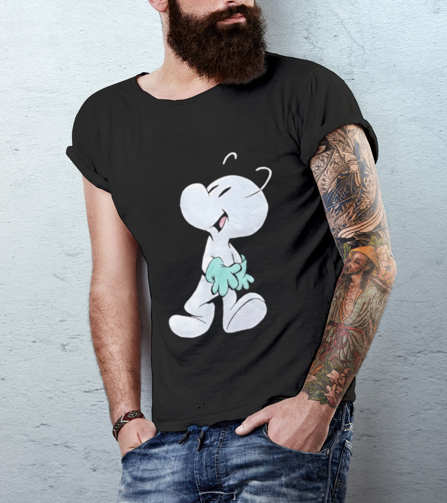 Fone Bone Character In Green Gloves Vintage Comic Style Bone Series T-Shirt
