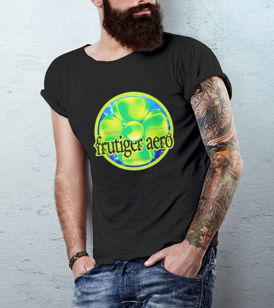 Frutiger Aero Psychedelic Neon Flower T-Shirt