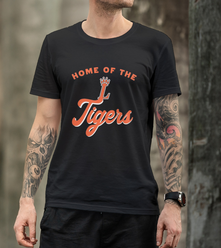 Loveland High School Home Of The Tigers Orange Crowned T-Shirt