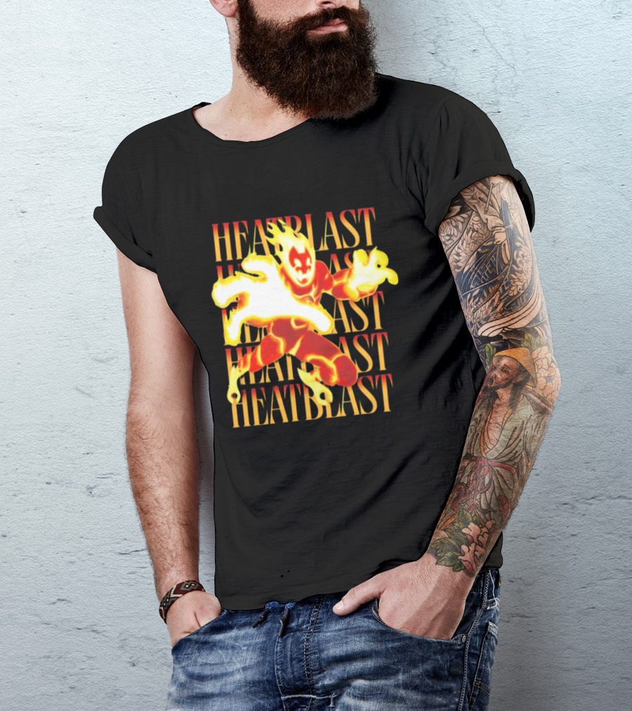 Ben 10 Heatblast Character Fiery Action Burst T-Shirt