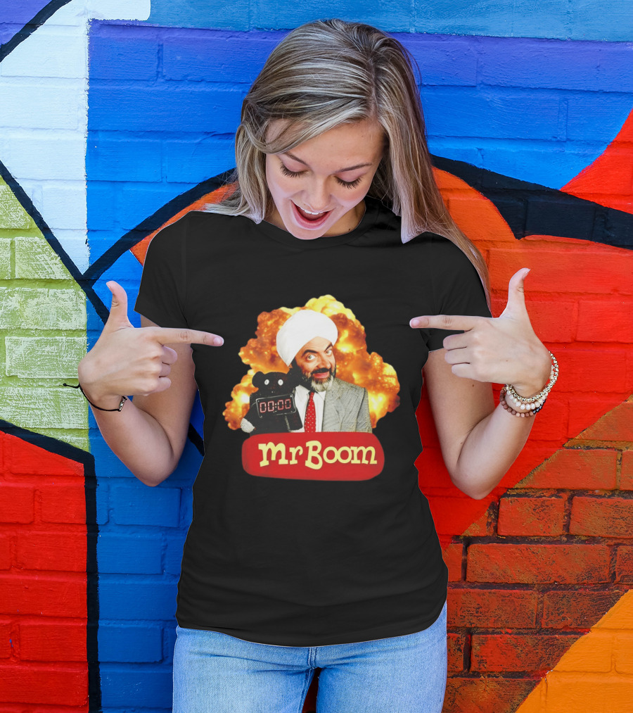 Mr Boom Meme Explosion Countdown Teddy T-Shirt