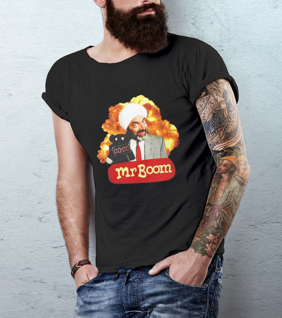 Mr Boom Meme Explosion Countdown Teddy T-Shirt