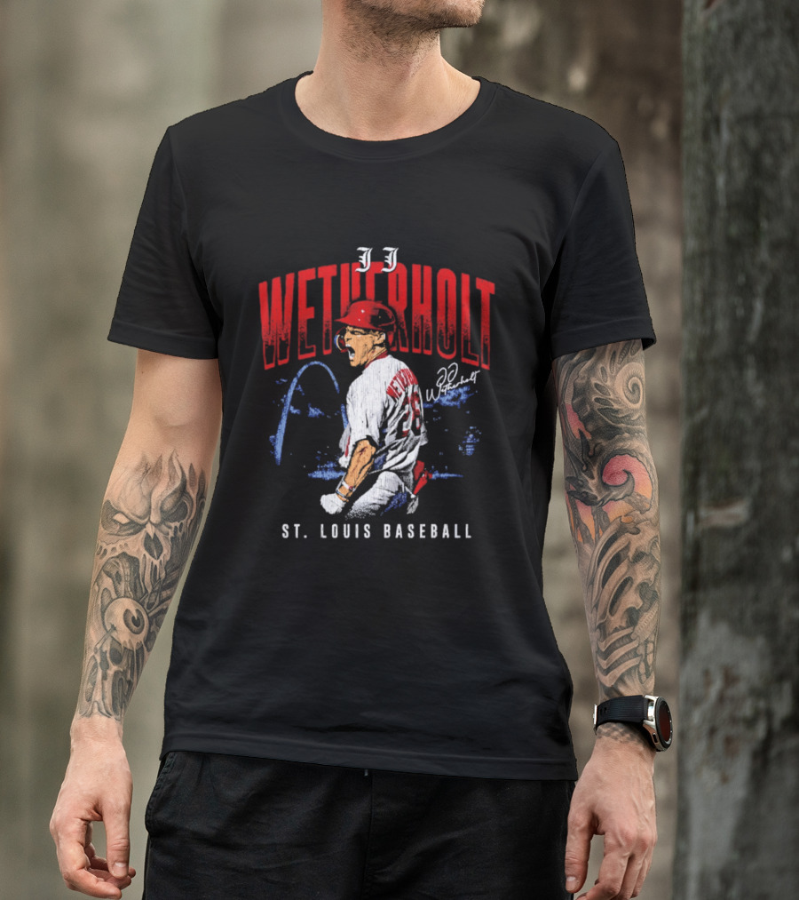 JJ Wetherholt St Louis Baseball Arch 32 T-Shirt