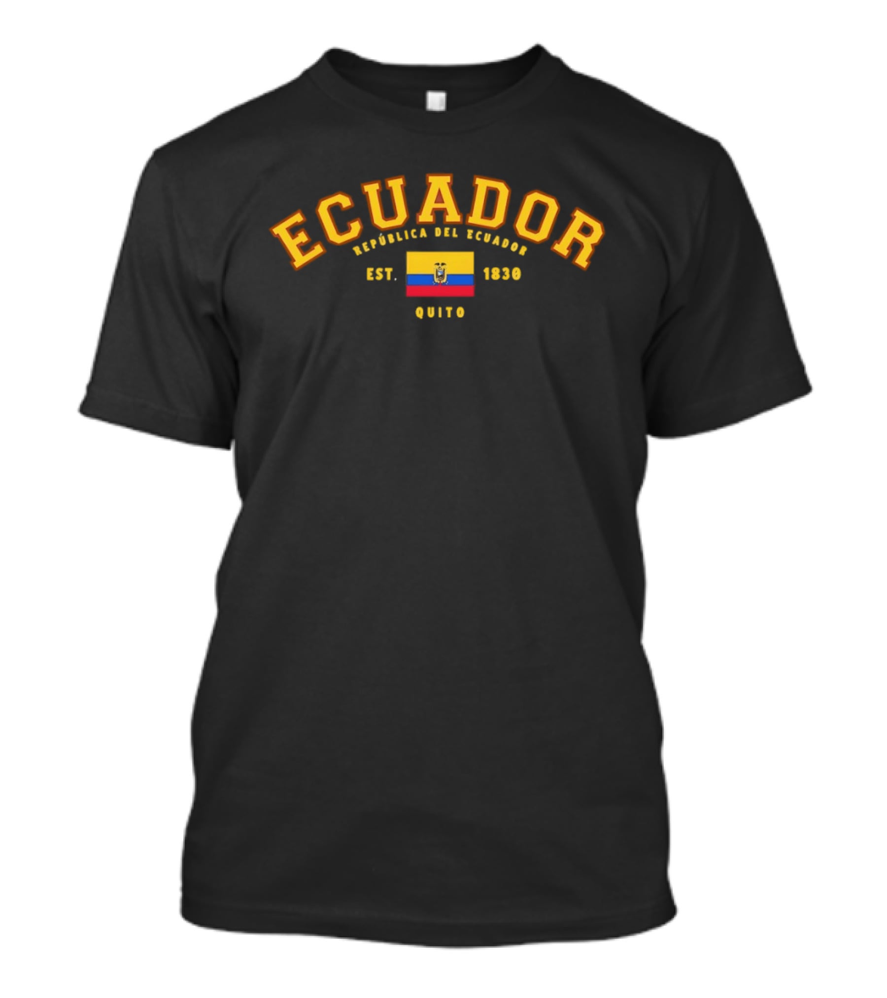 Ecuador República Del Ecuador Flag Est 1830 Quito T-Shirt