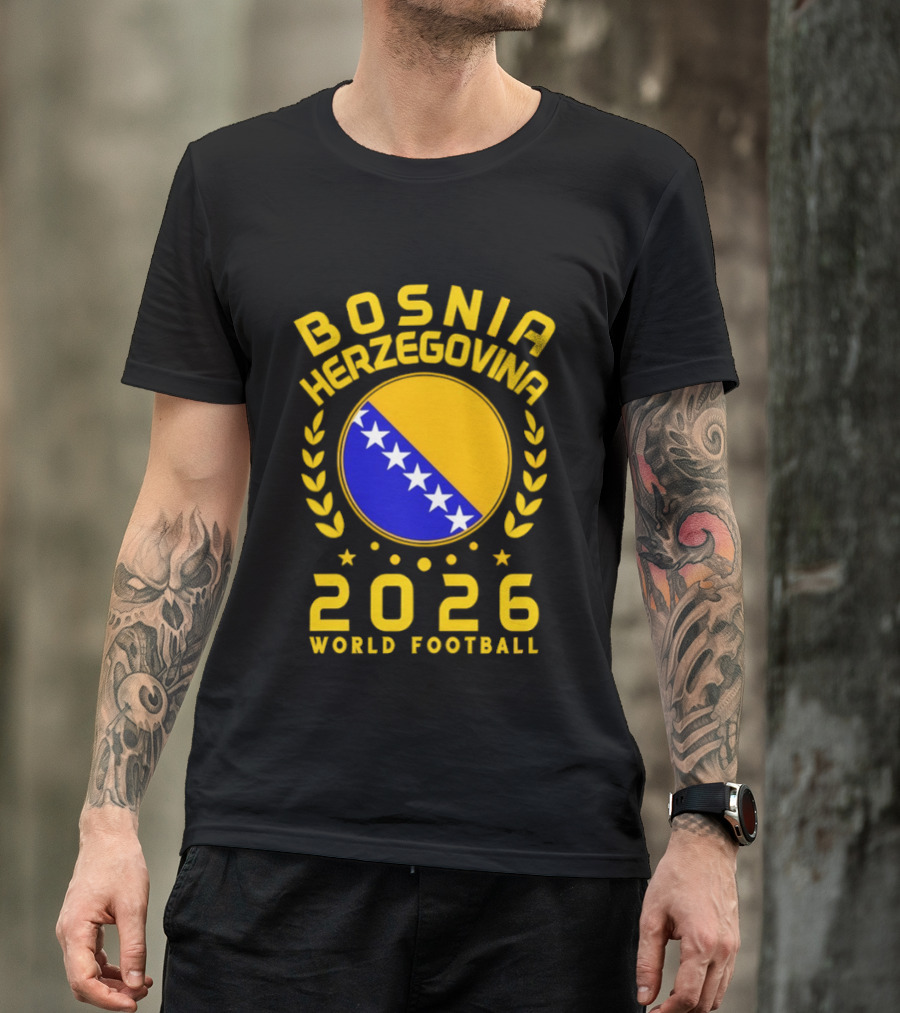 Bosnia Herzegovina World Football 2026 Supporter T-Shirt