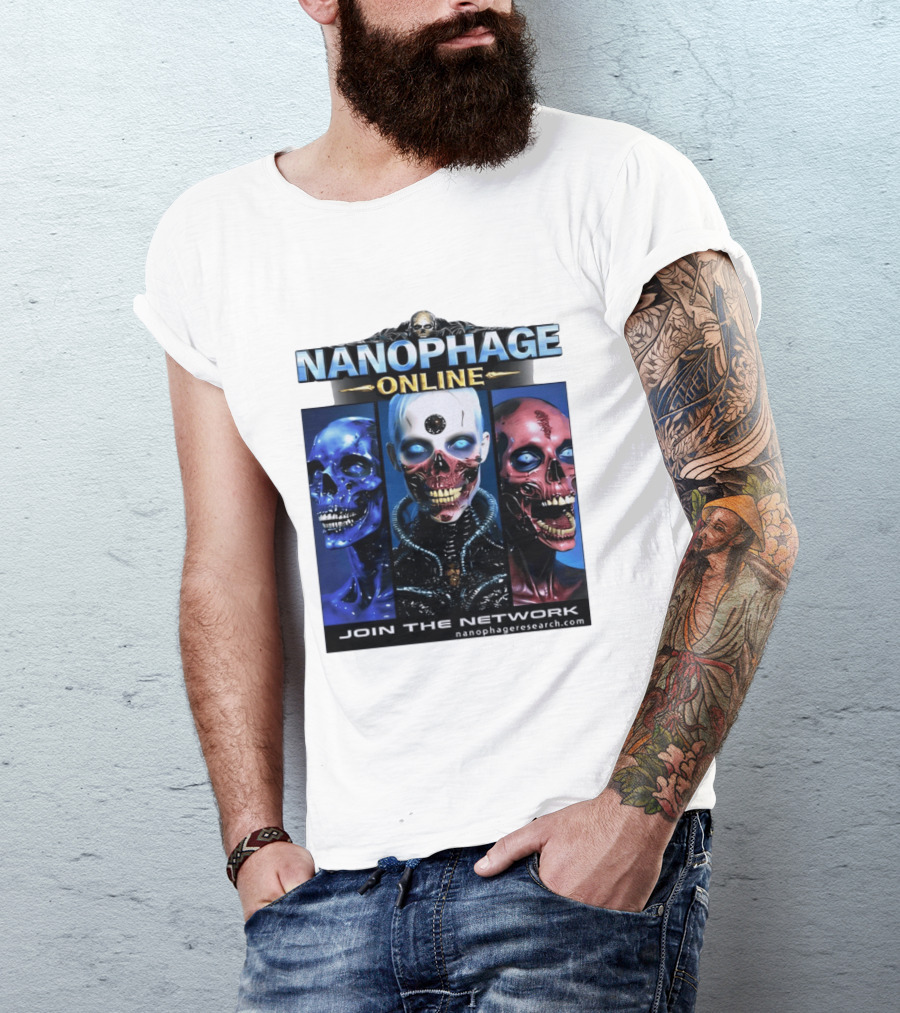 Nanophage Online Join The Network Nanophageresearch.com T-Shirt