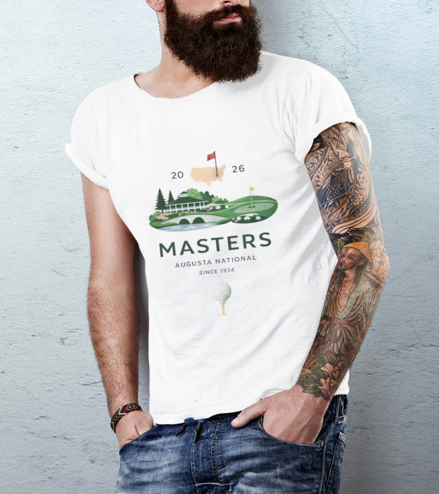 Masters 2026 Augusta National Golf Scenic Souvenir T-Shirt