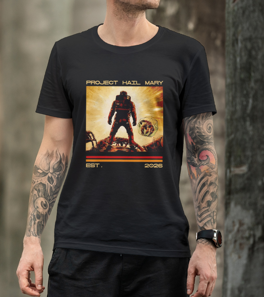 Andy Wei Project Hail Mary 2 Astronaut Est 2026 T-Shirt
