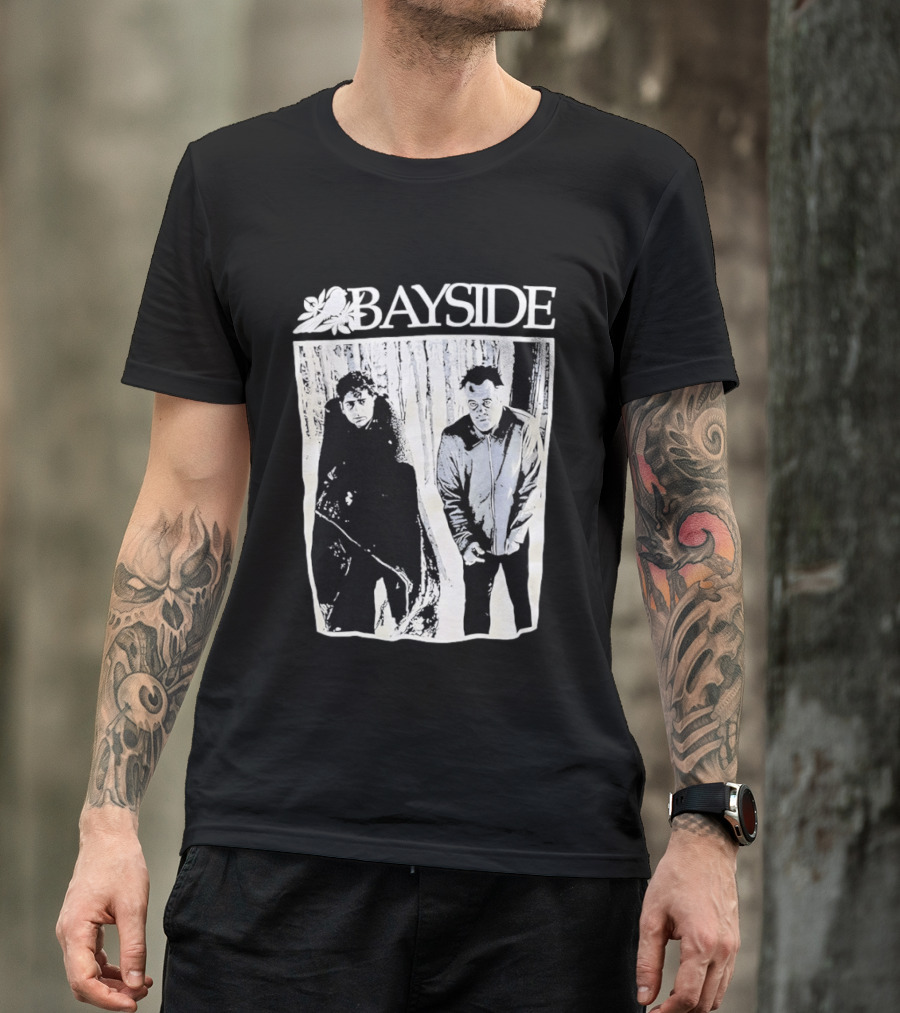 Bayside Band 25th Anniversary Black And White Image T-Shirt