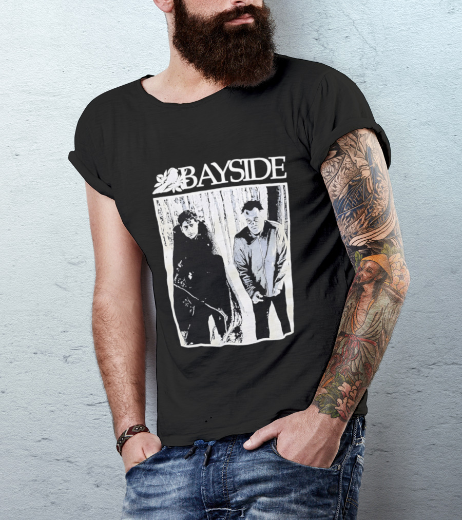 Bayside Band 25th Anniversary Black And White Image T-Shirt