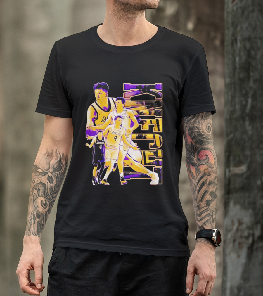 Dalton Knecht Los Angeles Lakers Basketball Lakers 4 T-Shirt