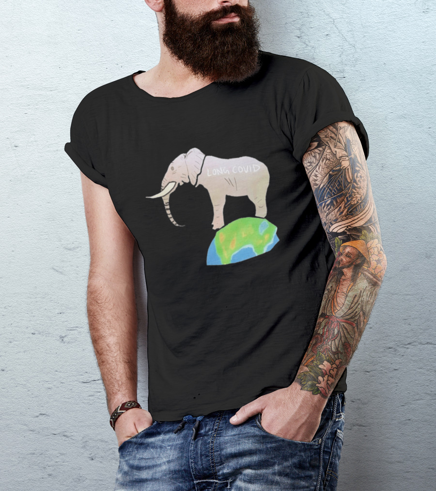 Elephant Long Covid Earth T-Shirt