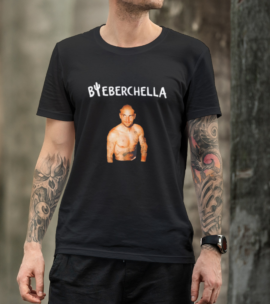 Bieberchella Tattooed Justin Bieber Humor T-Shirt