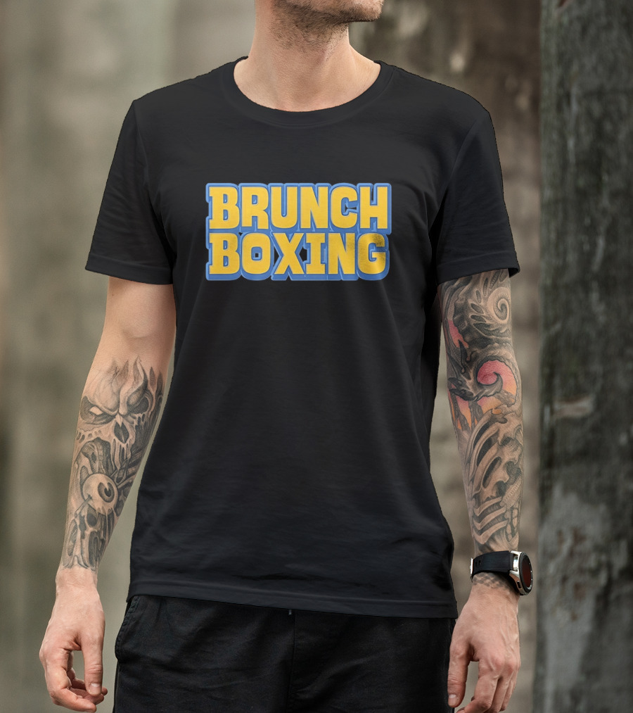 Brunch Boxing Bold Yellow And Blue T-Shirt