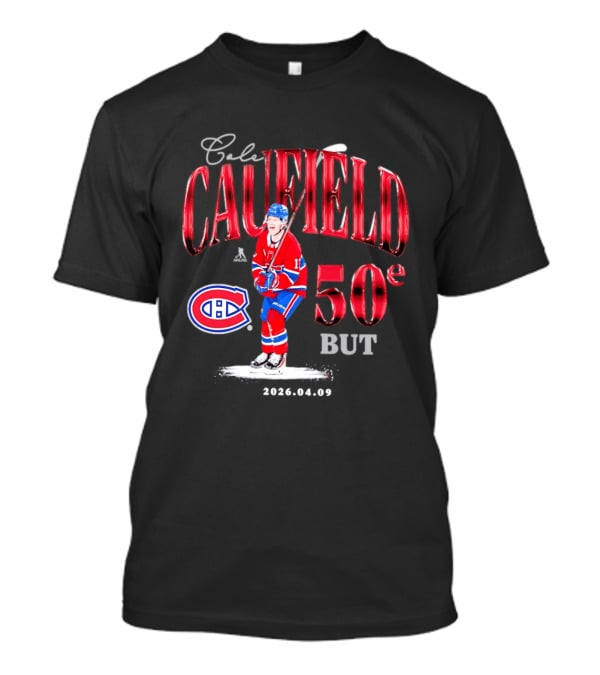 Cole Caufield 50ème But Montreal Canadiens Hockey T-Shirt