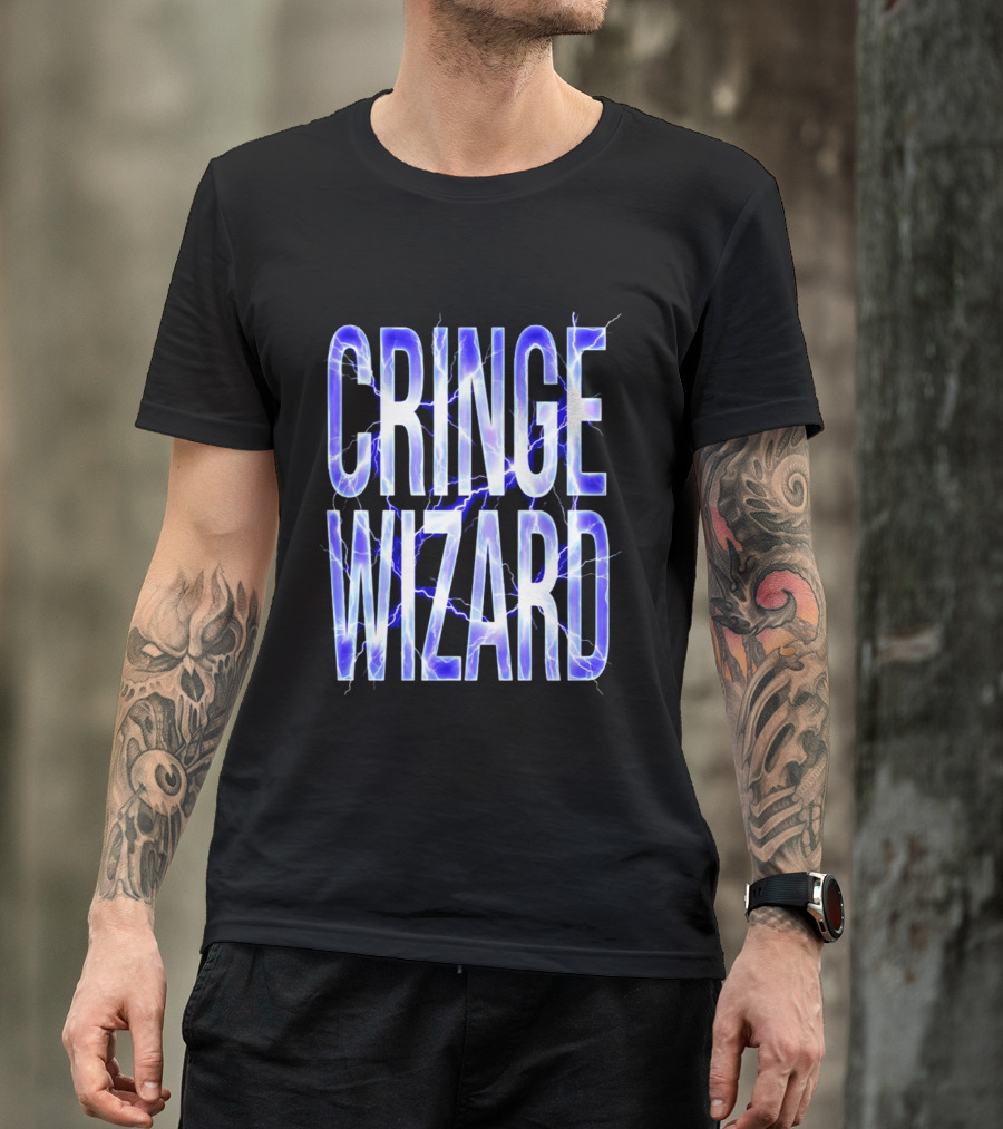 Cringe Wizard Electrified Lightning T-Shirt