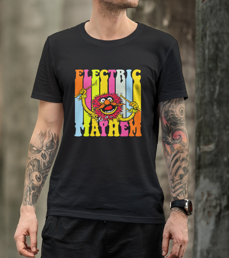 Electric Mayhem Muppets Dr. Teeth Animal Drummer T-Shirt