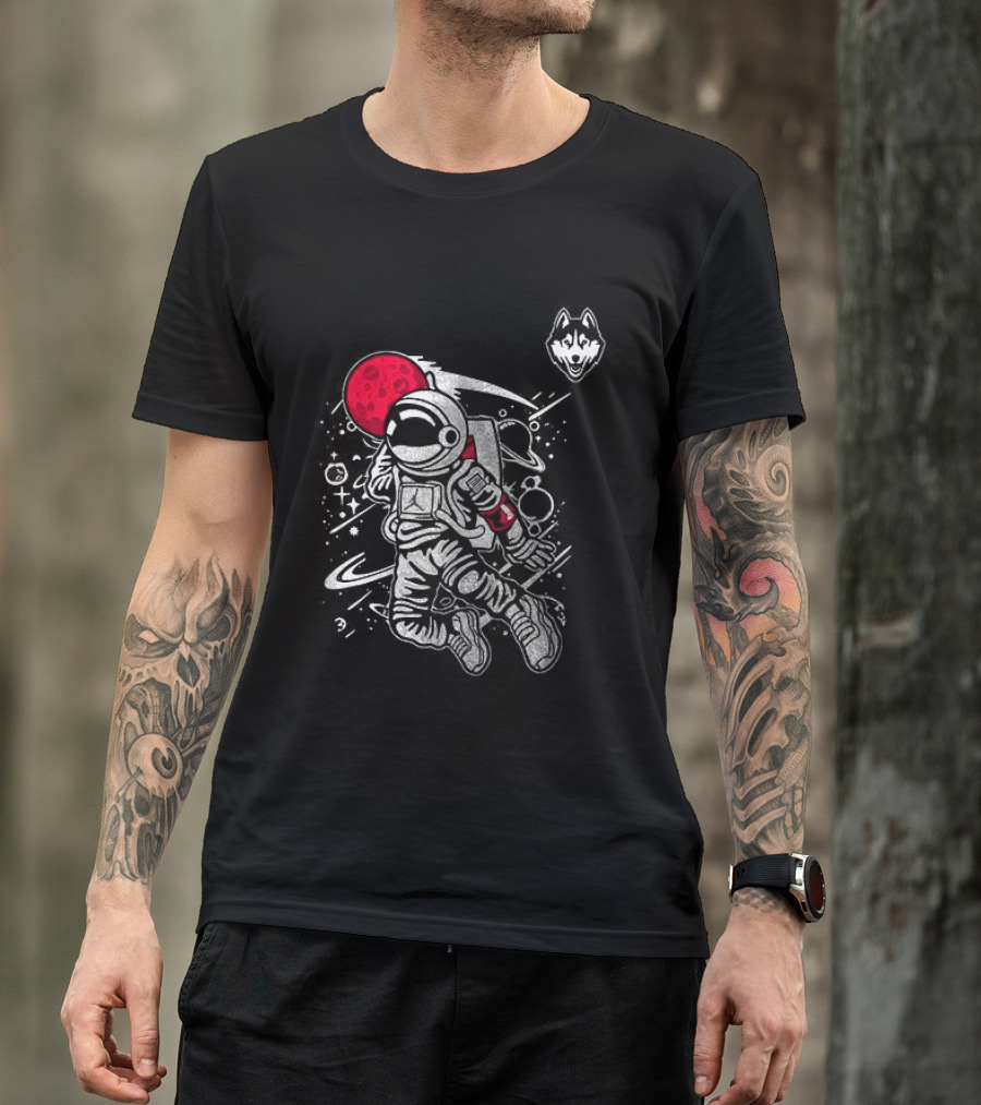 UConn Huskies 2026 Space Astronaut Adventure T-Shirt