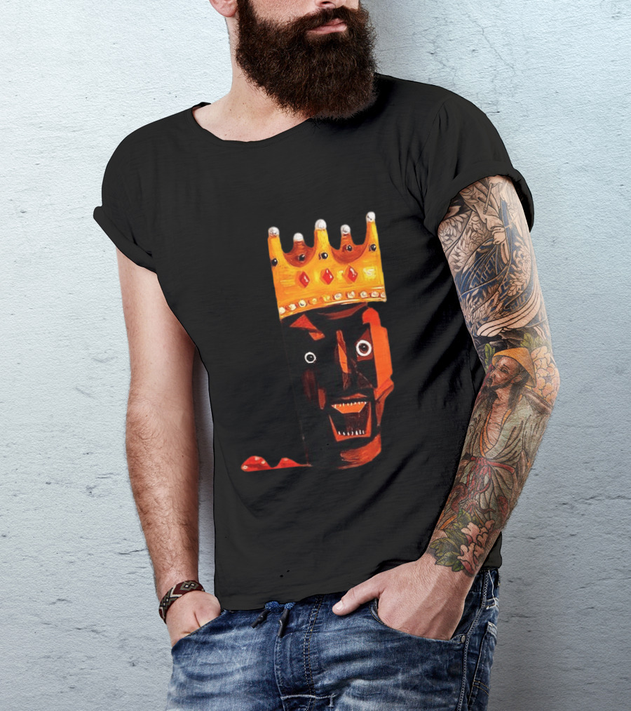 Ye At Coachella King Crowned Abstract Face T-Shirt
